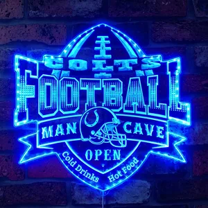 Indianapolis Colts Man Cave RGB LED Sign