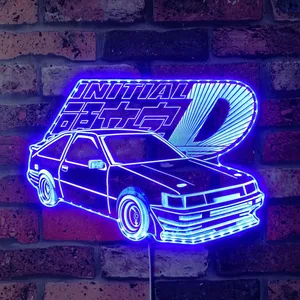 Initial D Logo RGB LED Sign