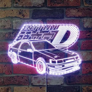 Initial D Logo RGB LED Sign