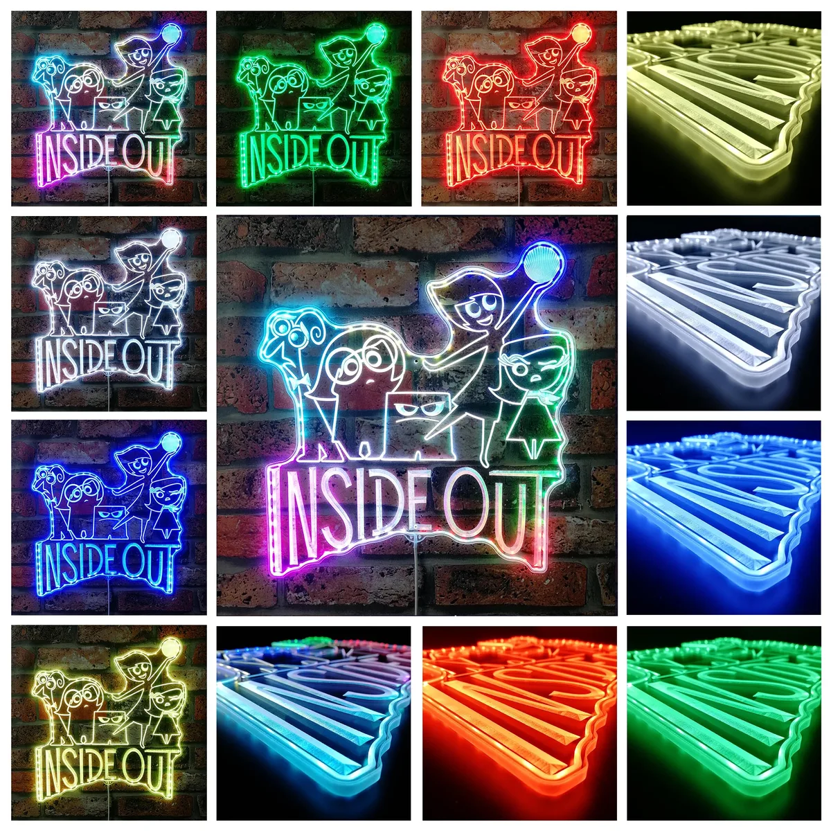 Inside Out Logo RGB LED Sign
