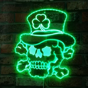 Irish Sugar Skull Irish Sugar Skull RGB LED Sign