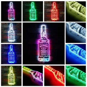Jack Daniel's Bottle RGB LED Sign