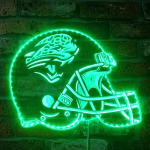 Jacksonville Jaguars Helmet Logo RGB LED Sign