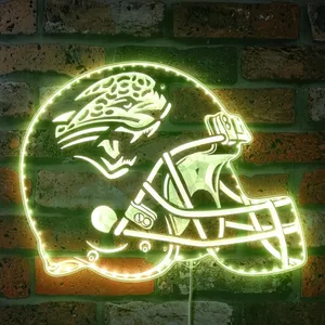 Jacksonville Jaguars Helmet Logo RGB LED Sign