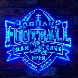 Jacksonville Jaguars Man Cave RGB LED Sign