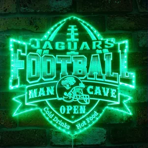 Jacksonville Jaguars Man Cave RGB LED Sign