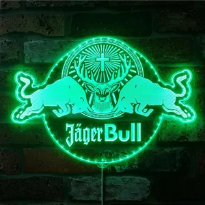 Jagermeister Jager Bull RGB LED Sign