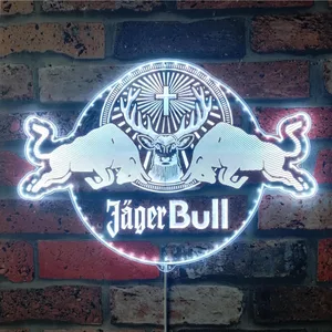 Jagermeister Jager Bull RGB LED Sign