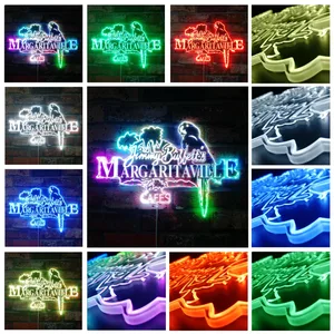 Jimmy Buffett's Margaritaville Cafe RGB LED Sign