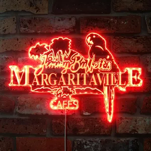 Jimmy Buffett's Margaritaville Cafe RGB LED Sign