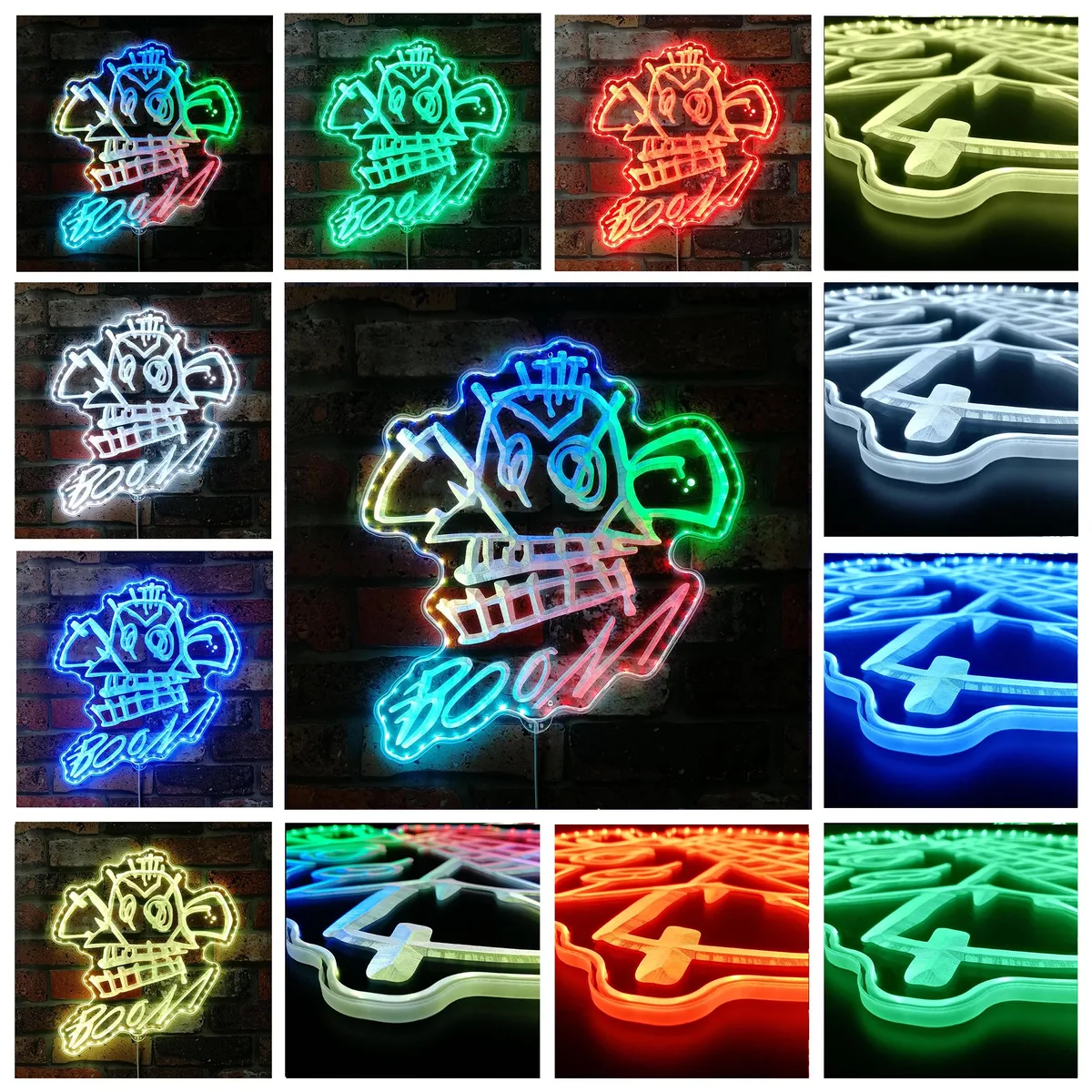 Jinx Monkey Neon Graffiti RGB LED Sign
