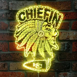 Kansas City Chiefs Chief RGB LED Sign