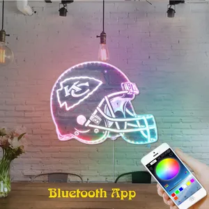 Kansas City Chiefs Helmet Logo RGB LED Sign