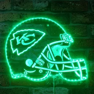 Kansas City Chiefs Helmet Logo RGB LED Sign