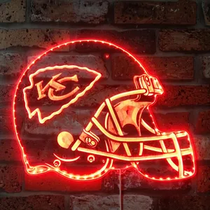 Kansas City Chiefs Helmet Logo RGB LED Sign