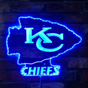 Kansas City Chiefs Logo RGB LED Sign