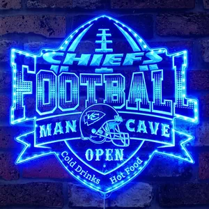 Kansas City Chiefs Man Cave RGB LED Sign