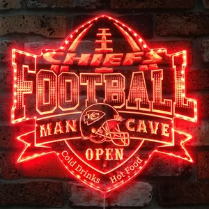 Kansas City Chiefs Man Cave RGB LED Sign