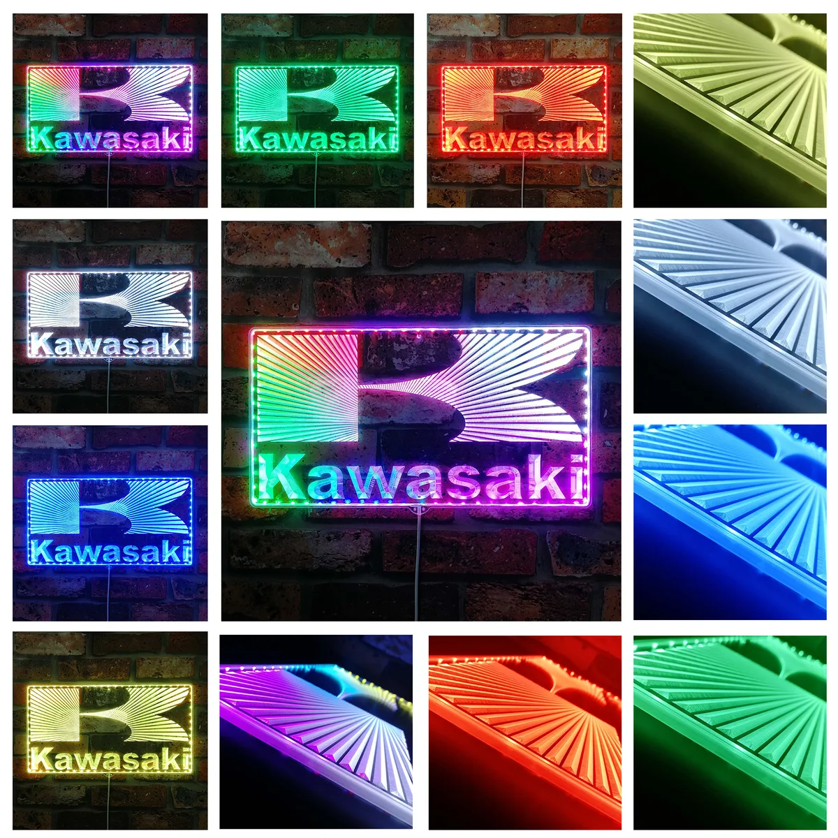 Kawasaki Logo RGB LED Sign