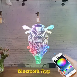 Kawasaki Motorcycles Motorcycle RGB LED Sign