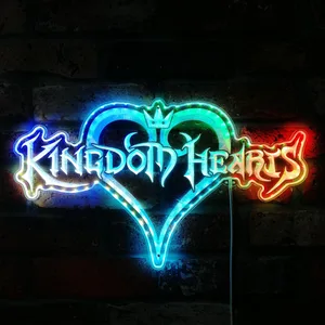 Kingdom Hearts Logo RGB LED Sign