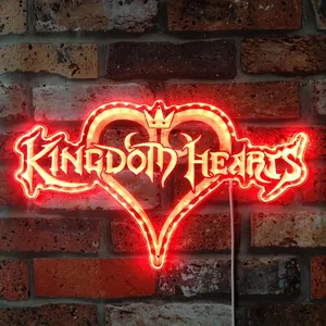 Kingdom Hearts Logo RGB LED Sign