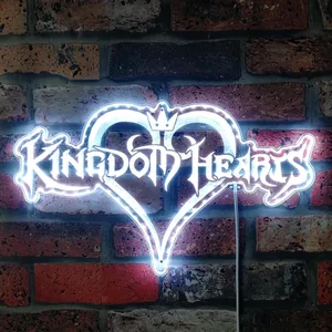 Kingdom Hearts Logo RGB LED Sign