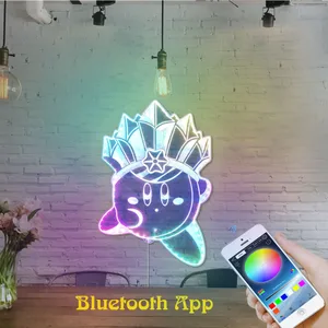 Kirby Kirby with Crown RGB LED Sign