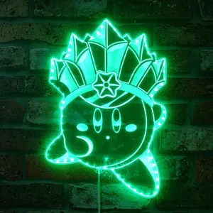Kirby Kirby with Crown RGB LED Sign