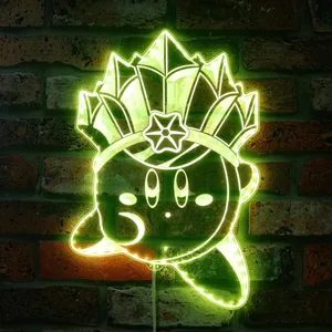 Kirby Kirby with Crown RGB LED Sign