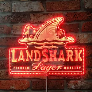 Landshark Larger Premium Lager Quality RGB LED Sign