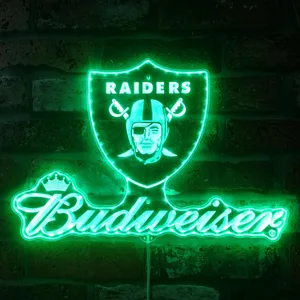 Las Vegas Raiders Budweiser RGB LED Sign