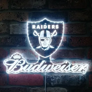 Las Vegas Raiders Budweiser RGB LED Sign