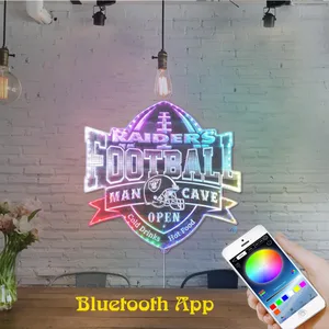 Las Vegas Raiders Man Cave RGB LED Sign