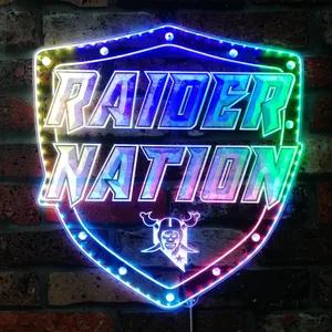 Las Vegas Raiders Raider Nation RGB LED Sign
