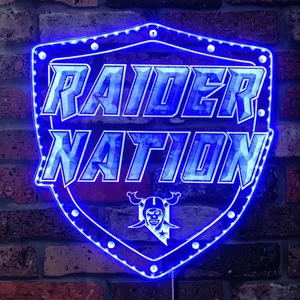 Las Vegas Raiders Raider Nation RGB LED Sign