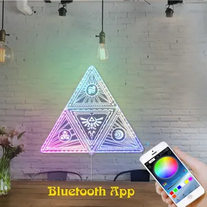 Legend of Zelda Triforce 2 RGB LED Sign
