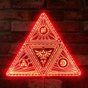 Legend of Zelda Triforce 2 RGB LED Sign