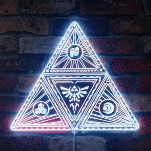 Legend of Zelda Triforce 2 RGB LED Sign