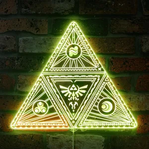 Legend of Zelda Triforce 2 RGB LED Sign