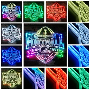 Los Angeles Chargers Man Cave RGB LED Sign