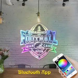Los Angeles Chargers Man Cave RGB LED Sign