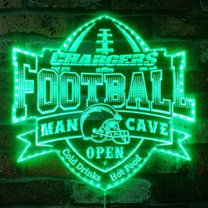 Los Angeles Chargers Man Cave RGB LED Sign