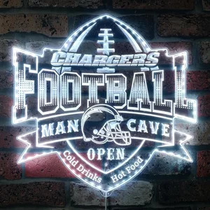 Los Angeles Chargers Man Cave RGB LED Sign
