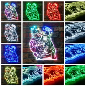 Los Angeles Kings Bardown RGB LED Sign