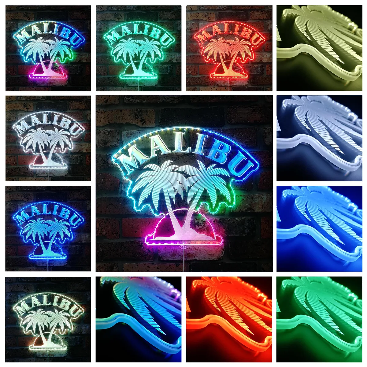 Malibu Logo RGB LED Sign