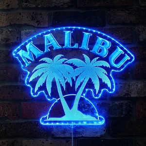 Malibu Logo RGB LED Sign