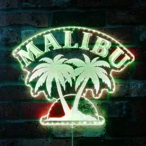 Malibu Logo RGB LED Sign