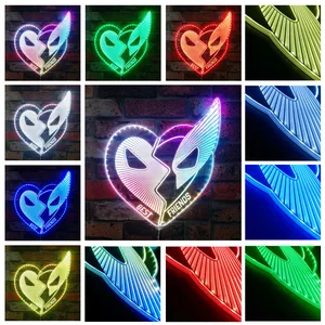 Marvel Deadpool & Wolverine Best Friends RGB LED Sign