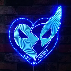 Marvel Deadpool & Wolverine Best Friends RGB LED Sign